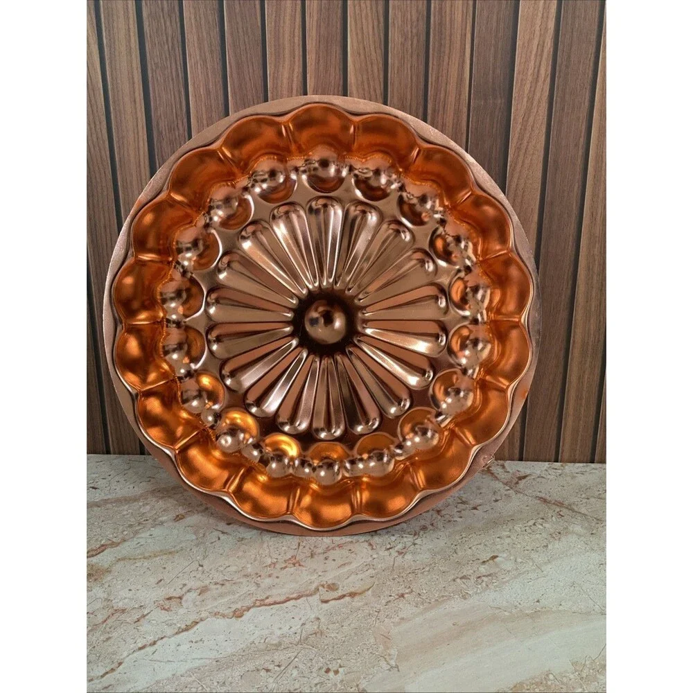 vintage copper  mold  Wall Decor 11.25” Diameter 2.75”